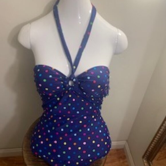 Mangostan Island Dots Swimsuit - Yellow - 26101607